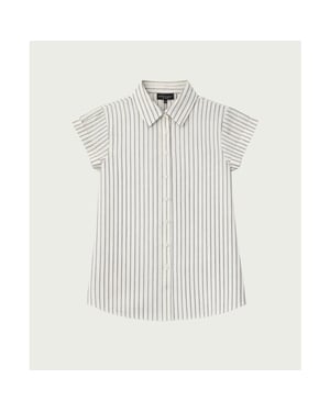 Elvira Collections Blouse alise ecru dessin