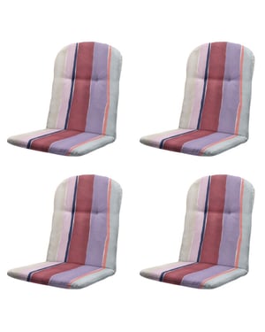Madison kuipstoelkussen hoge rug nox - 96x45x3,5cm set van 4