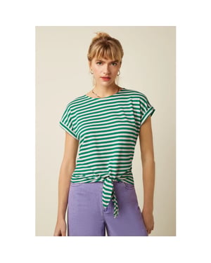 King Louie Aria knot shirt chobito stripe ultra geen 09708