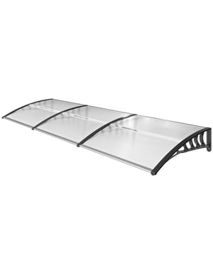 4goodz Deurluifel afdak 90x295 cm overkapping polycarbonaat -