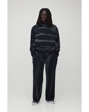 Oversized Boxy Smoke Washed Hooded Tracksuit