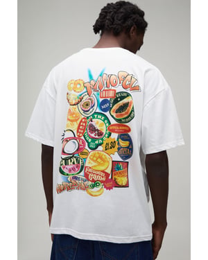Oversized Fruit Graphic T-Shirt