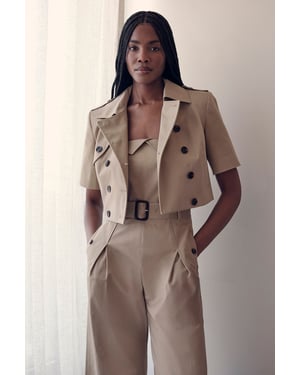 Tailored Cotton Trench Jacket