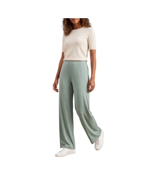 Kenneth Cole Womens Leggings Pull On Wide Leg Trouser Rise Stretchable Bottom