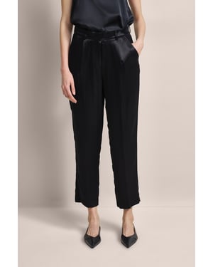 Bugatti Damen Casual broek met vouw