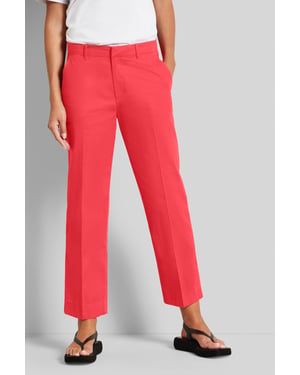 Bugatti Damen Geplooide broek met een matte glans