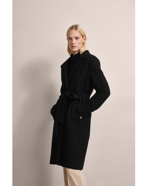 Bugatti Damen Wollen trenchcoat met reverskraag