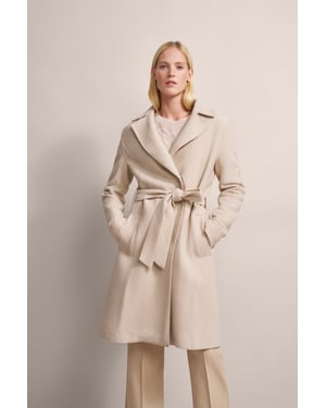 Bugatti Damen Wollen trenchcoat met reverskraag