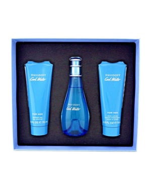 Davidoff Cool Water Gift Set (Eau De Toilette 100ml + Shower Gel 75ml + Body Lotion 75ml)