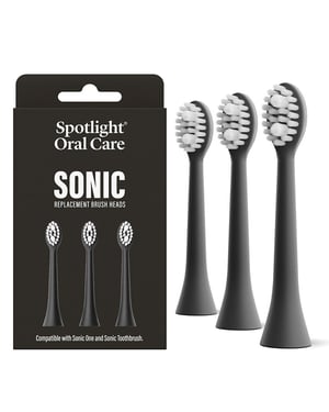 Spotlight Oral Care Sonic Toothbrush Replacement Heads In Black