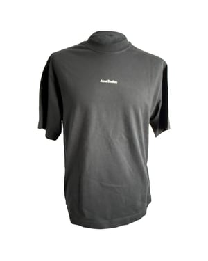 Acne Studios Logo T-shirt in Grey Cotton