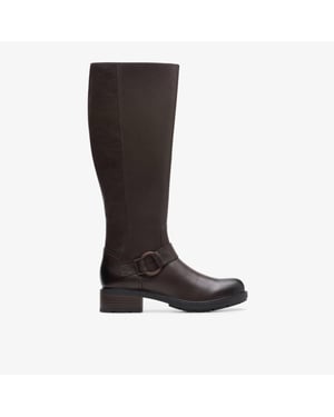 Hearth Rae Dark Brown Lea Boots