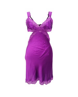 Stella McCartney Clara Whispering Mini Klänning i Violett Siden