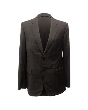 Prada Single-Breasted Blazer in Brown Wool