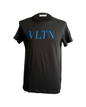 Valentino VLTN Logo T-Shirt in Black Cotton