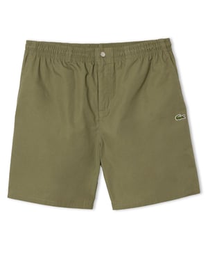 Men's Lacoste Fit Poplin Shorts in Green