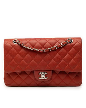 Pre-owned Medium Classic Caviar Double Flap