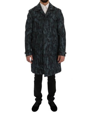 Camouflage Print Coat Long Sleeve