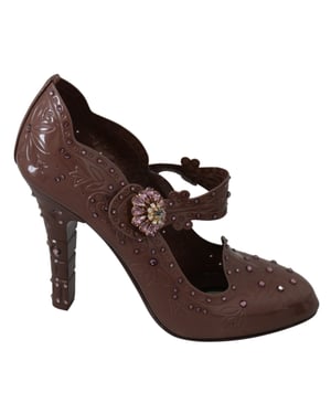 Dolce Gabbana Blommiga Mary Jane Klackar