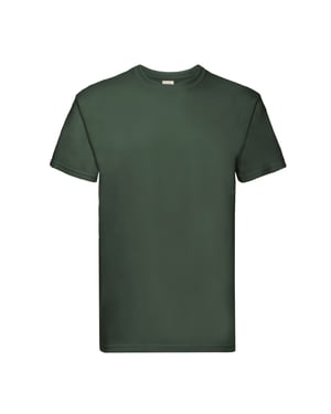 Fruit of the Loom Heren Super Premium T-Shirt (Fles groen)