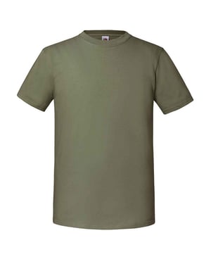 Fruit of the Loom Heren Iconic 195 Premium Ringspun Katoen T-Shirt (Klassieke Olijf)