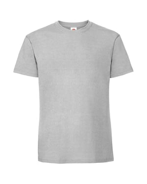 Fruit of the Loom Heren Iconic 195 Premium Ringspun Katoen T-Shirt (Zink)