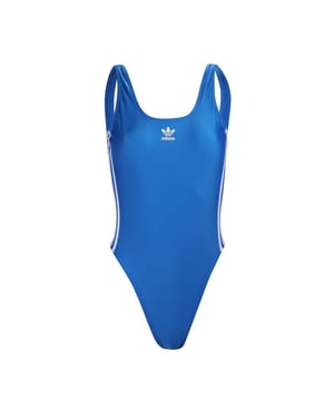 Women's adidas Originals 3 Stripes Swimsuit in Blue