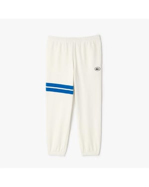 Men's Lacoste Fit Sweatpants in Cream