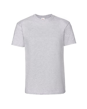 Fruit of the Loom Heren Iconic 195 Premium Ringspun Katoen T-Shirt (Heide Grijs)