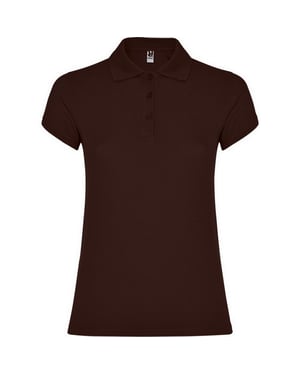 Roly Dames/Dames Ster Poloshirt (Chocolade)