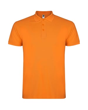 Roly Heren Ster Poloshirt (Oranje)