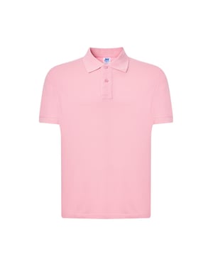 JHK Heren Pique Regular Poloshirt (Roze)