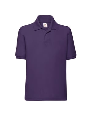 Fruit of the Loom Kinder/Kinder 65/35 Poloshirt (Paars)