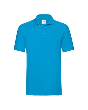Fruit of the Loom Heren Premium Polo Shirt (Azuurblauw)