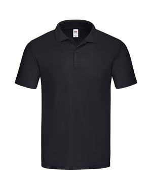 Fruit of the Loom Heren Origineel Polo Shirt (Zwart)