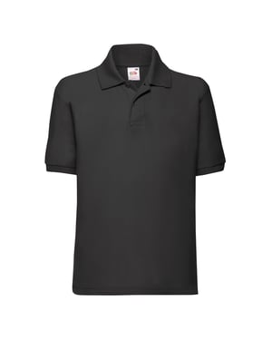 Fruit of the Loom Kinder/Kinder 65/35 Poloshirt (Zwart)