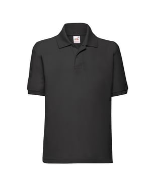 Fruit of the Loom Kinder/Kinder 65/35 Poloshirt (Zwart)