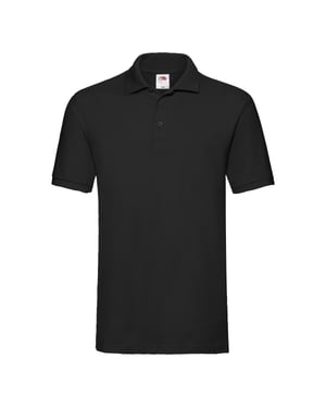 Fruit of the Loom Heren Premium Polo Shirt (Zwart)