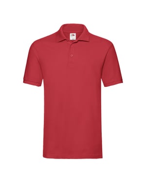 Fruit of the Loom Heren Premium Polo Shirt (Rood)