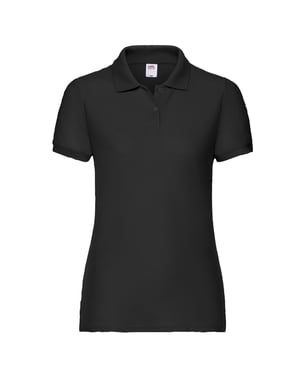 Fruit of the Loom Dames/dames 65/35 Poloshirt (Zwart)