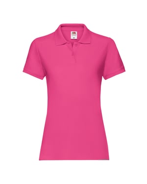 Fruit of the Loom Dames/Dames Premium Effen Poloshirt (Fuchsia)