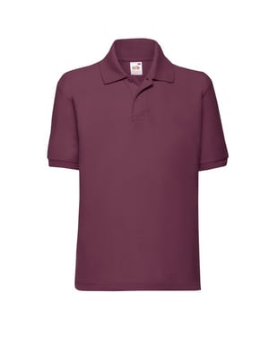 Fruit of the Loom Kinder/Kinder 65/35 Poloshirt (Bourgondië)