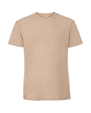 Fruit of the Loom Heren Iconic 195 Premium Ringspun Katoen T-Shirt (Woestijnzand)