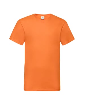 Fruit of the Loom Heren Valueweight V Neck T-shirt (Oranje)