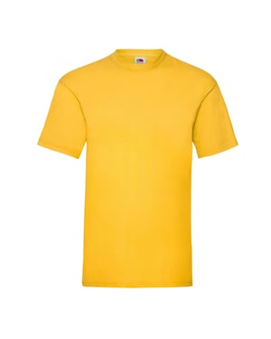 Fruit of the Loom Heren Valueweight T-Shirt (Zonnebloem)