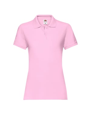 Fruit of the Loom Dames/Dames Premium Effen Poloshirt (Lichtroze)