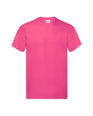 Fruit of the Loom Heren Origineel T-Shirt (Fuchsia)