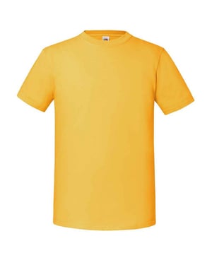 Fruit of the Loom Heren Iconic 195 Premium Ringspun Katoen T-Shirt (Zonnebloem)
