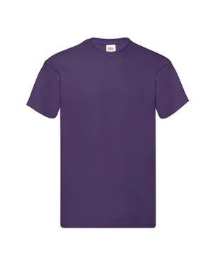 Fruit of the Loom Heren Origineel T-Shirt (Paars)