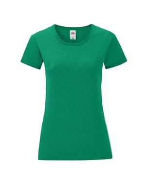 Fruit of the Loom Dames/dames Iconic Heather T-shirt (Heide Groen)